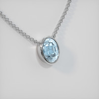 1.85 Ct. Gemstone Necklace, 14K White Gold 2