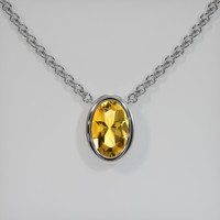 3.66 Ct. Gemstone Necklace, 18K White Gold 1