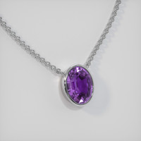 1.59 Ct. Gemstone Necklace, 18K White Gold 2