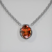 5.16 Ct. Gemstone Necklace, 18K White Gold 1