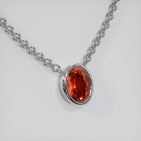 5.16 Ct. Gemstone Necklace, 18K White Gold 2