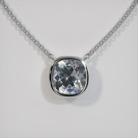 1.18 Ct. Gemstone Necklace, 18K White Gold 1