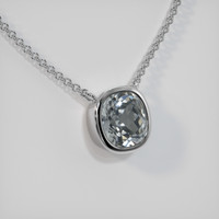 1.18 Ct. Gemstone Necklace, 18K White Gold 2