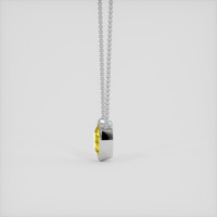 1.35 Ct. Yellow Sapphire Necklace, 18K White Gold 3