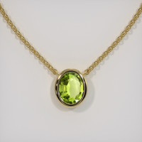 1.55 Ct. Gemstone Necklace, 14K Yellow Gold 1