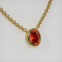 5.16 Ct. Gemstone Necklace, 14K Yellow Gold 2