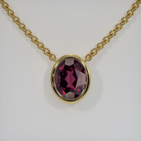 2.83 Ct. Gemstone Necklace, 14K Yellow Gold 1