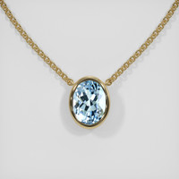 1.85 Ct. Gemstone Necklace, 14K Yellow Gold 1