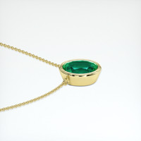 1.86 Ct. Emerald Necklace, 18K Yellow Gold 3