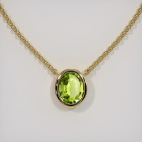 1.55 Ct. Gemstone Necklace, 18K Yellow Gold 1