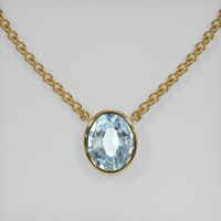 2.85 Ct. Gemstone Necklace, 18K Yellow Gold 1