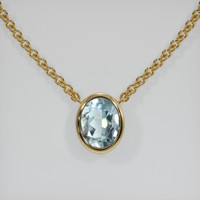 2.08 Ct. Gemstone Necklace, 18K Yellow Gold 1