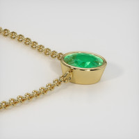 3.71 Ct. Emerald Necklace, 18K Yellow Gold 3