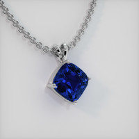 6.42 Ct. Blue Sapphire Pendant, Platinum 950 2