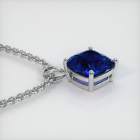 6.42 Ct. Blue Sapphire Pendant, Platinum 950 3