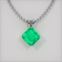 14.02 Ct. Emerald Pendant, Platinum 950 1