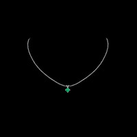 0.99 Ct. Emerald Pendant, Platinum 950 4