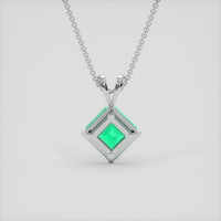 1.93 Ct. Emerald Pendant, Platinum 950 4