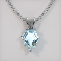 4.12 Ct. Gemstone Pendant, Platinum 950 1