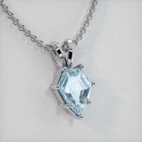 4.12 Ct. Gemstone Pendant, Platinum 950 2