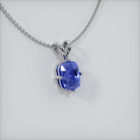 1.64 Ct. Sapphire Pendant, 14K White Gold 2