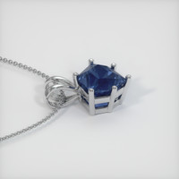 1.84 Ct. Sapphire Pendant, 14K White Gold 3