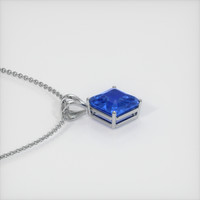 4.08 Ct. Sapphire Pendant, 14K White Gold 3
