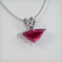 Ruby Pendant 1.45 Ct., 14K White Gold Preview