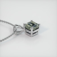 1.53 Ct. Bi Color Sapphire Pendant, 14K White Gold 3