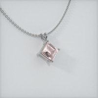 2.18 Ct. Sapphire Pendant, 14K White Gold 2