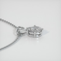 0.78 Ct. Sapphire Pendant, 14K White Gold 3