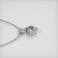 2.07 Ct. Sapphire Pendant, 14K White Gold 3