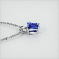 2.06 Ct. Sapphire Pendant, 18K White Gold 3