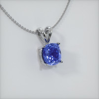 1.46 Ct. Sapphire Pendant, 18K White Gold 2