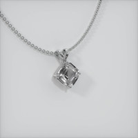 2.07 Ct. Sapphire Pendant, 18K White Gold 2