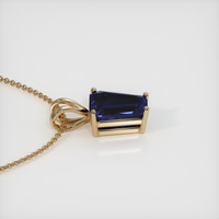 3.43 Ct. Sapphire Pendant, 14K Yellow Gold 3