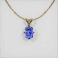 1.64 Ct. Sapphire Pendant, 14K Yellow Gold 1