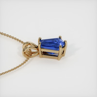 2.54 Ct. Blue Sapphire Pendant, 14K Yellow Gold 3