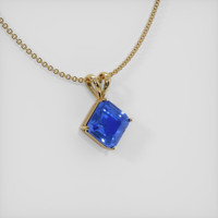 4.08 Ct. Sapphire Pendant, 14K Yellow Gold 2