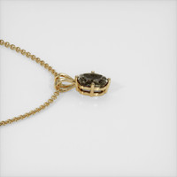0.64 Ct. Sapphire Pendant, 14K Yellow Gold 3