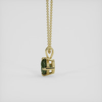 0.97 Ct. Bluish Green Sapphire Pendant, 14K Yellow Gold 3