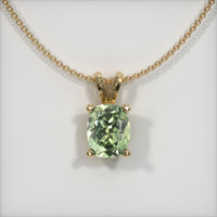0.79 Ct. Sapphire Pendant, 14K Yellow Gold 1