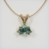 1.20 Ct. Sapphire Pendant, 14K Yellow Gold 1