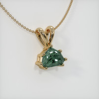 1.20 Ct. Sapphire Pendant, 14K Yellow Gold 2