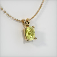 0.92 Ct. Sapphire Pendant, 14K Yellow Gold 2