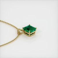 2.42 Ct. Emerald Pendant, 18K Yellow Gold 3