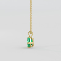 1.89 Ct. Emerald Pendant, 18K Yellow Gold 3