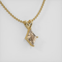 1.06 Ct. Sapphire Pendant, 18K Yellow Gold 2