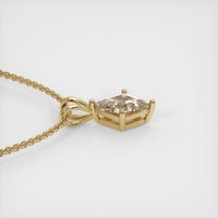 1.06 Ct. Sapphire Pendant, 18K Yellow Gold 3