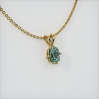 0.52 Ct. Sapphire Pendant, 18K Yellow Gold 2